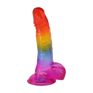 Realistischer Dildo mit Hoden Mehrfarbig 16,5 x Ø 4,3 cm