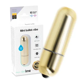 Auflegevibrator Mini Goldene Vibrationskugel 6,2 x 1,9 cm
