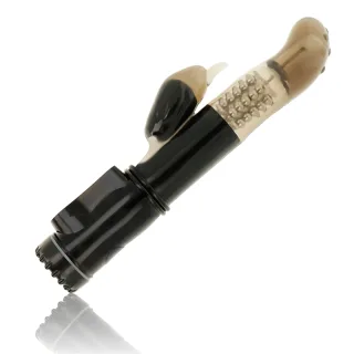 Vibrator Rotator mit Delfin-Klitoris-Stimulator Aqua 10 x 3 cm