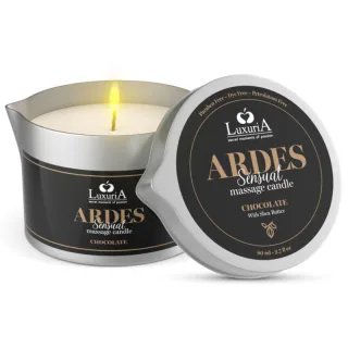 Massagekerze Luxuria Ardes mit Sheabutter Schokolade 80 ml