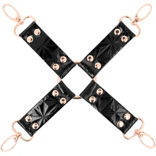 Black Edition Veganes Leder-Hogtie
