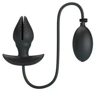 Analplug aufblasbar mit Handballon und Akku Schwarz