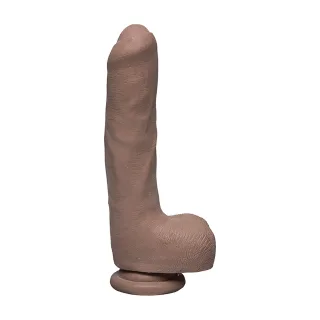 Dildo The D Uncut D Dual Density mit Hoden Karamell 17,8 x Ø 4,3 cm