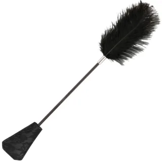 Peitsche Love mit Feder Schwarz 56 cm