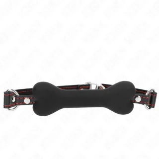 Fetisch-Toy Schwarzer Knochen Gag