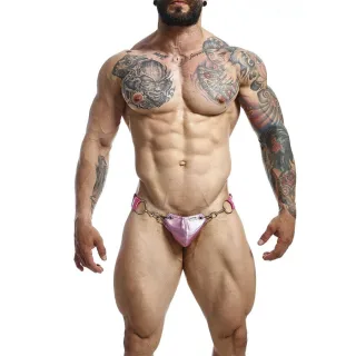 Dungeon Jockstrap Rosa Einheitsgröße Modell 2