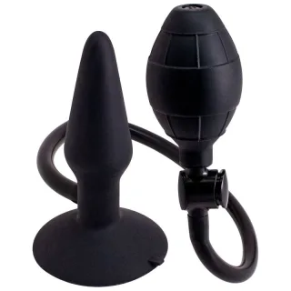 Analplug aufblasbar Schwarz S 7,3 cm