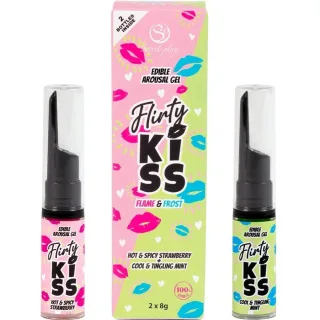 Stimulationsgel Flirty Kiss Erdbeere und Minze 2 x 8 g