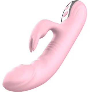 Rabbit-Vibrator Vollfinger Rosa mit Wärmeeffekt