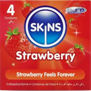 Kondom Erdbeere Premium-Kondome Packung 4