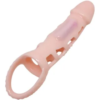 Penishülle Harrison Penis Extender Cover mit Vibration und Riemen 13,5 cm