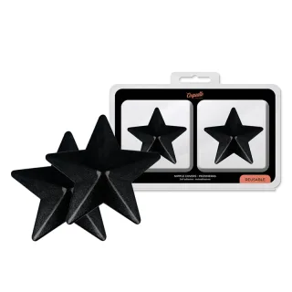 Nippelpasties Chic Desire Sterne Metall Schwarz