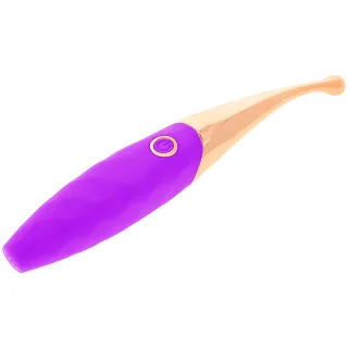 Auflegevibrator Wiederaufladbarer Klitoris-Stimulator 36 Lila-Modi 20 x 3,5 cm