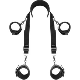 Fesselset Neck Handcuffs and Anklecuffs Schwarz