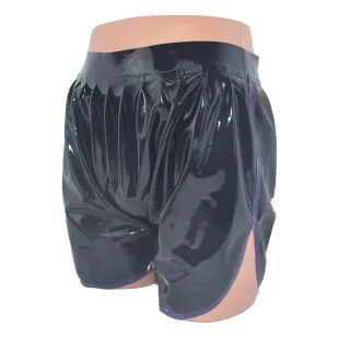 Latex Boxershorts - Bermudas mit elastischem Bund