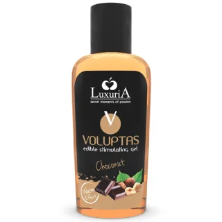 Massagegel Luxuria Voluptas essbar mit Wärmeeffekt Schoko-Nuss 100 ml