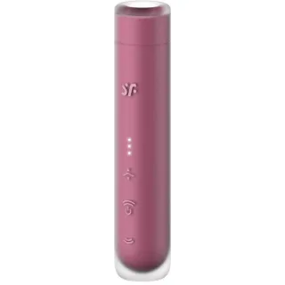 Auflegevibrator First Kiss Wave Klitoris-Stimulator Granat