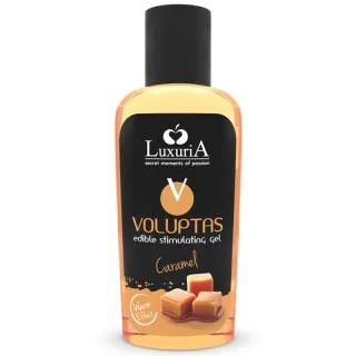 Massagegel Luxuria Voluptas essbar mit Wärmeeffekt Karamell 100 ml
