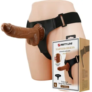 Strap-on Universal-Harness mit Micheal Schwarz 20 cm