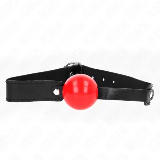 Fetisch-Toy Soft TPE Ball Gag Modell 1 Verstellbar 41 Schwarz