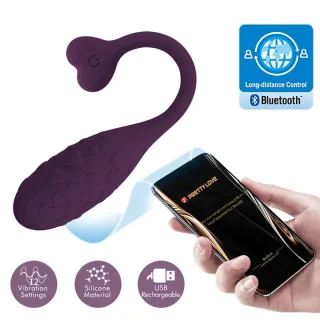 Vibrator Fisherman App-Gesteuertes Vibrierendes Ei Lila