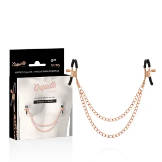 Nippelklemmen Chic Desire Fantasy Metall mit Kette Roségold