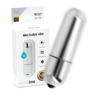 Auflegevibrator Mini Silber Vibrierende Kugel 6,2 x 1,9 cm