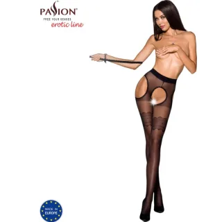 Strumpfhose Tiopen Schwarz Größe 3/4 20 den Modell 2