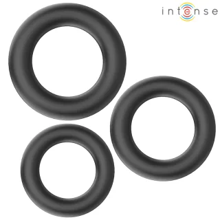 Penisring Hugh 3 Basic Penisringe aus Silikon Schwarz