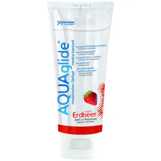 Gleitgel JoyDivision AQUAglide Erdbeer auf Wasserbasis 100 ml