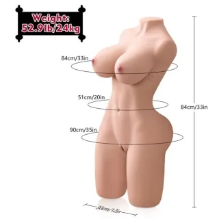 Erica Stoßender Frauen-Torso mit Vibration