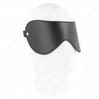 Fetisch-Toy Kunstlederbandage mit 2 Nieten Schwarz