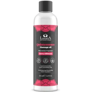 Massageöl Luxuria Quintessence mit Hanfsamenöl Beere-Hibiskus 150 ml