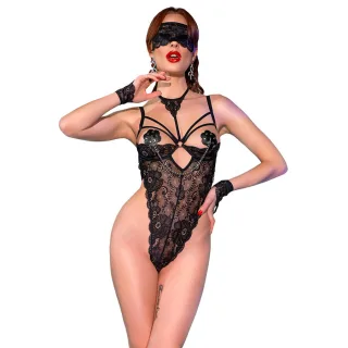 Body Spitze Schwarz S/M