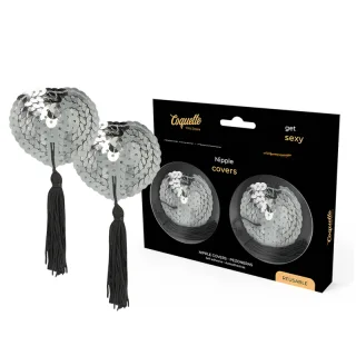 Nippelpasties Chic Desire mit Quasten Silber