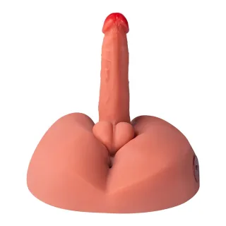 Honey Dildo-Masturbator mit Vibration Transparent 19 cm