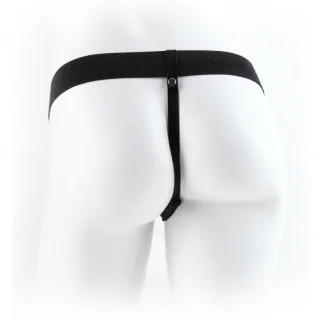 Strap-on Hollow mit Hoden Braun 22,9 x 4,6 cm