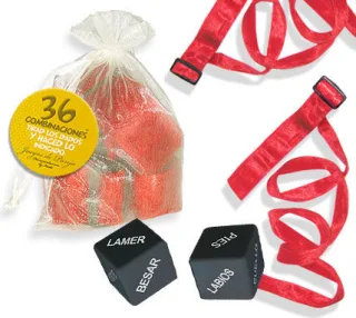 Bondage-Set Organza-Krawatten