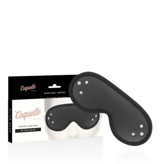 Maske Chic Desire Fantasy Augenbinde veganes Leder Schwarz