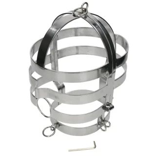 Maske mit Stahlhalskette