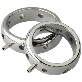 Penisring Prestige Elektro aus Metall III Silber Ø 3,4 cm