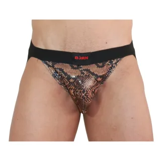 Jockstrap 002 Snake Schwarz – Größe XL