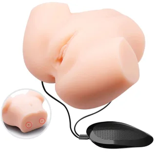 Masturbator Realistische Vagina und Anus Doppelvibration