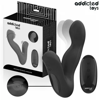 Oszillierender Prostata-Vibrator mit Pulsationsmodus Schwarz 11 x 3,4 cm