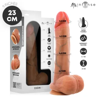 Realistischer Dildo Gary L aus Silikon mit Hoden 23 cm Ø 4,7 cm
