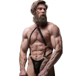Jockstrap-Harness aus ÖkLeder für Herren