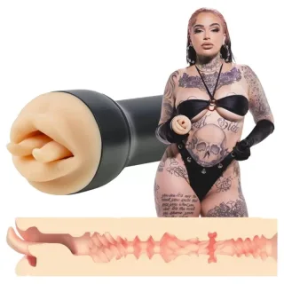 Masturbator KIIROO Feel Stroker Raven mit Mund und Zunge
