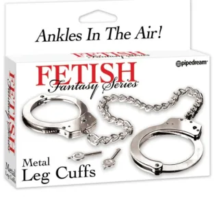 Fesselset Metal Leg Irons Silber