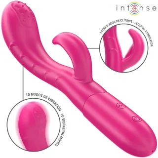 Vibrator Amara mit Stimulierender Zunge 10 Vibrationen Rosa