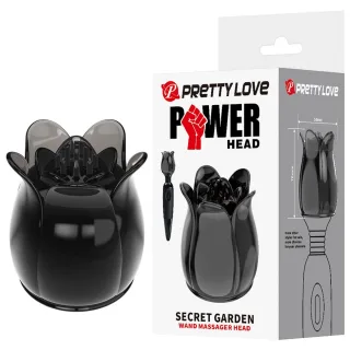 Vibrator Secret Garden Schwarzer Massagekopf